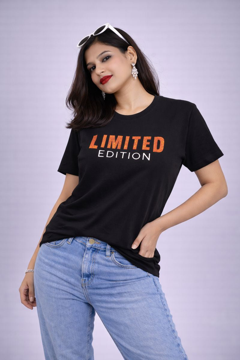 Black "Limited Edition" Tees for Women