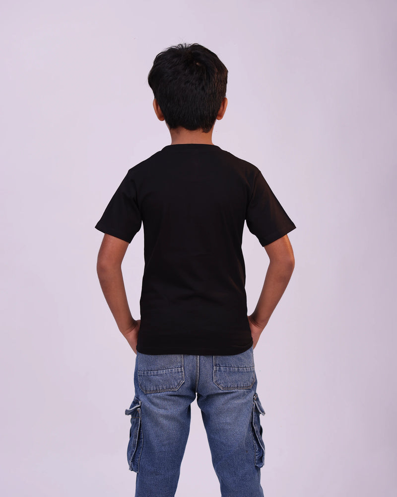 Back view of Space Explorer kids t-shirt – comfortable cotton style