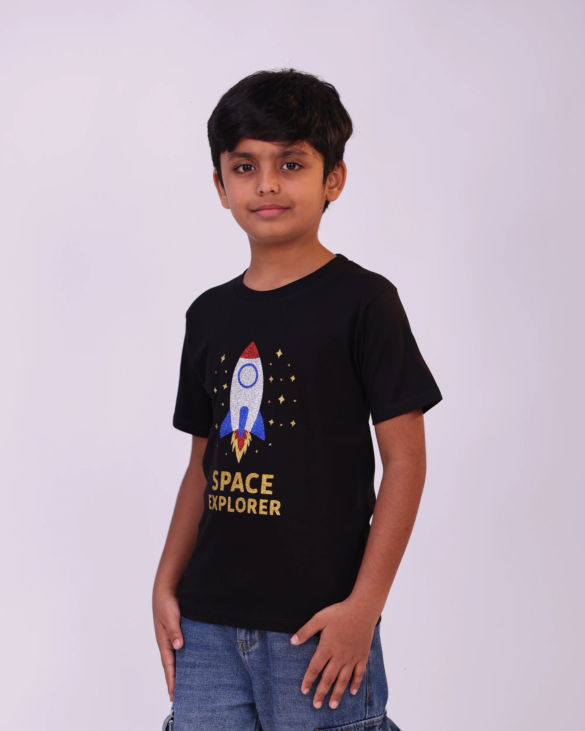 Kids unisex Space Explorer t-shirt lifestyle look – Center Stage