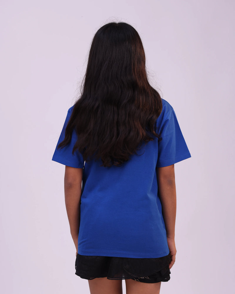 Back view of Tropical Beach unisex kids t-shirt – Center Stage