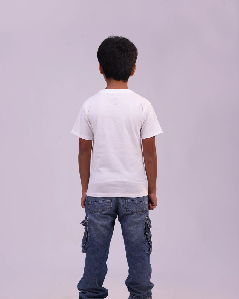 Back view of “Out With My Crew” tee—clean silhouette and all-day comfort