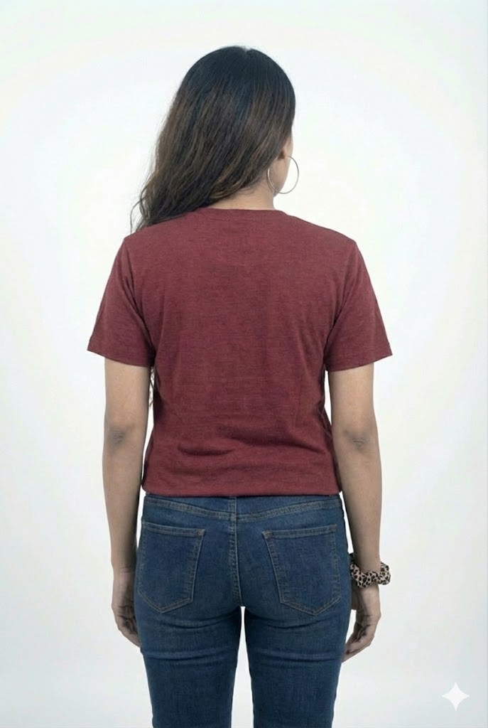 Maroon tees for women