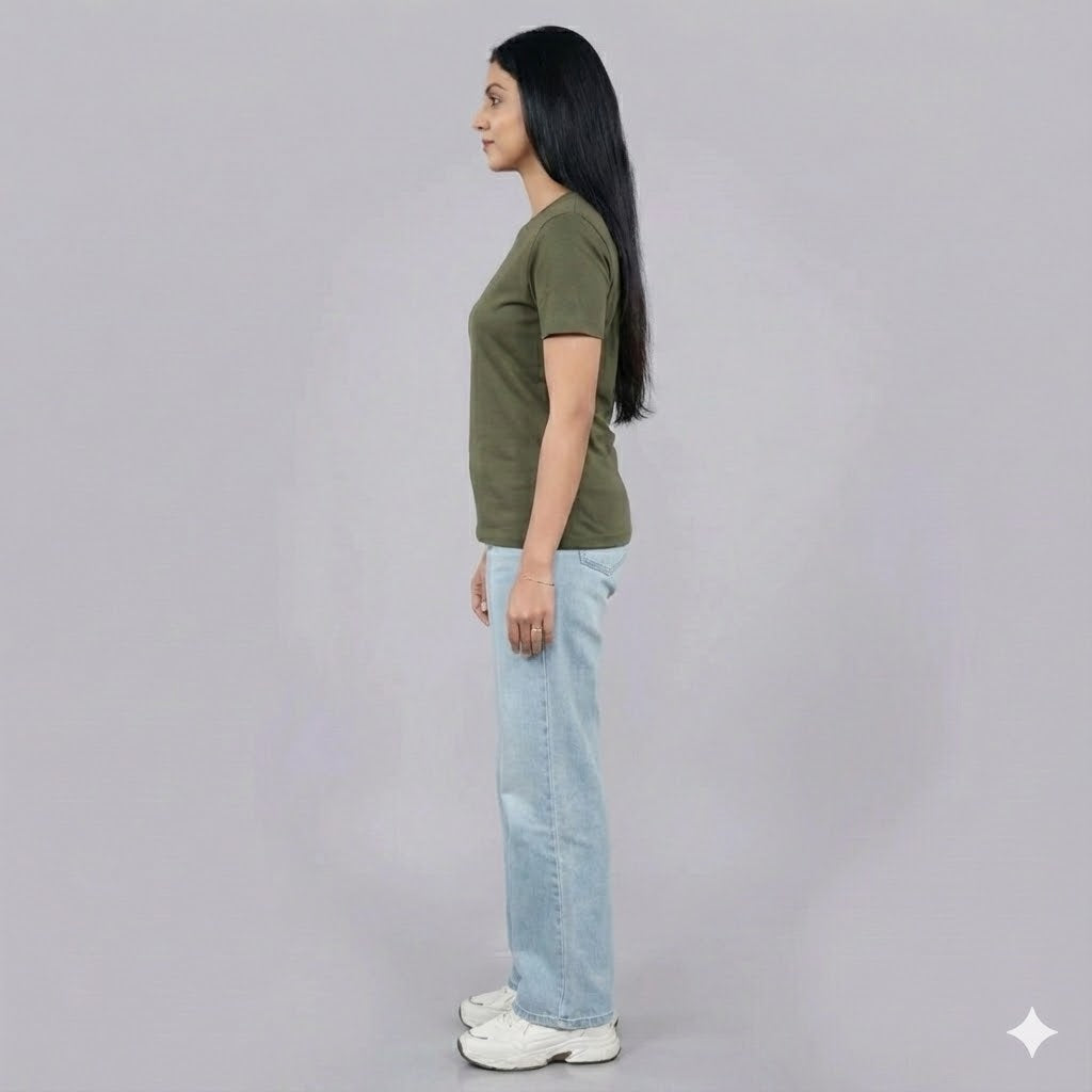 Olive Green Tees For Women