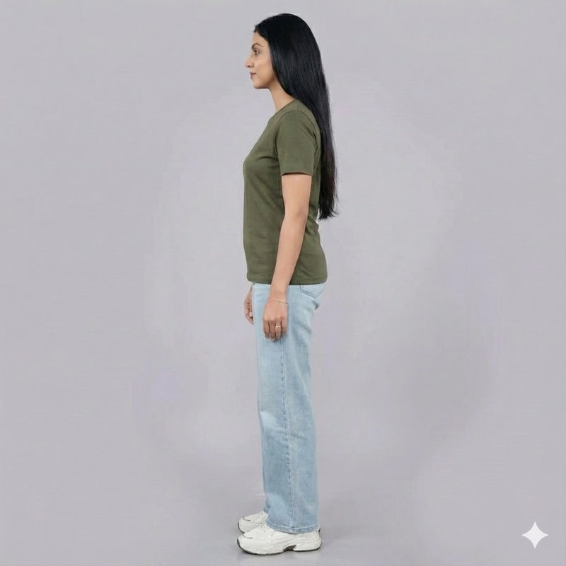 Olive Green Tees For Women