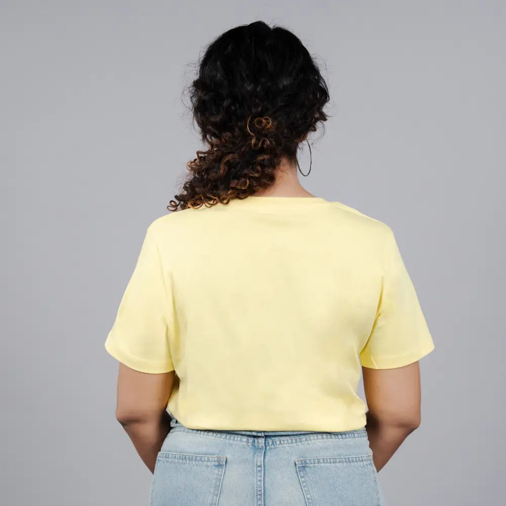 Yellow "Nature Love" Tees for Women